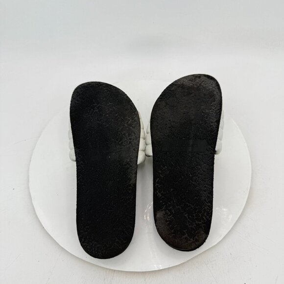 Isabel Marant Hellea Women EU 37 US 7 White Quilted Leather One Band Sandal - Picture 8 of 11